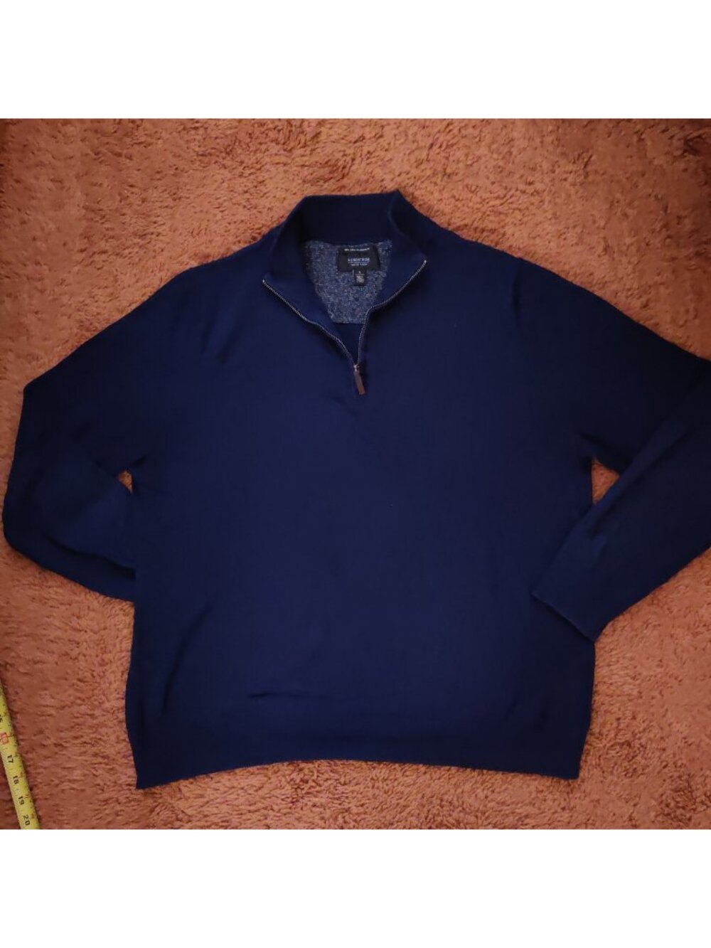 Nordstrom's cotton cashmere quarter zip sweater